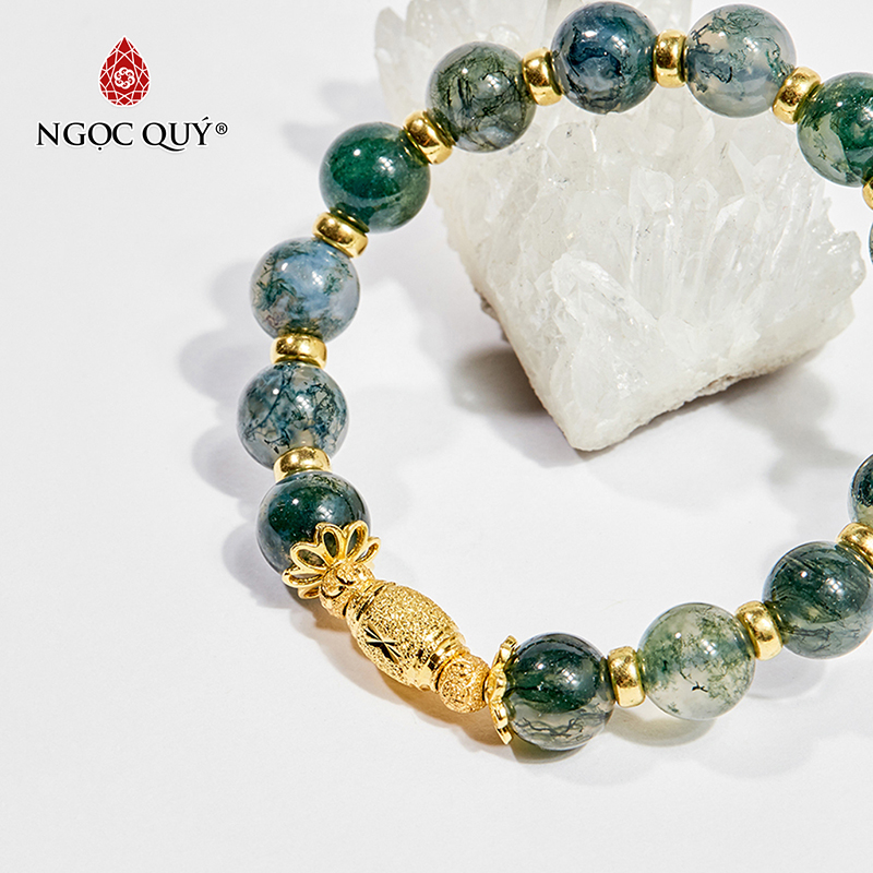 vòng tay đá băng ngọc thủy tảo