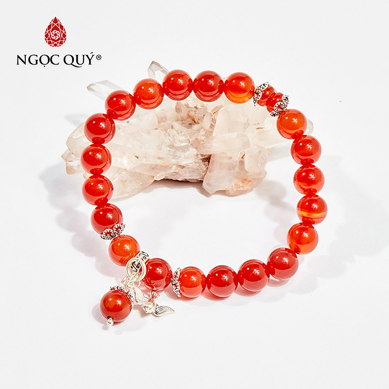 vòng tay đá mã não đỏ