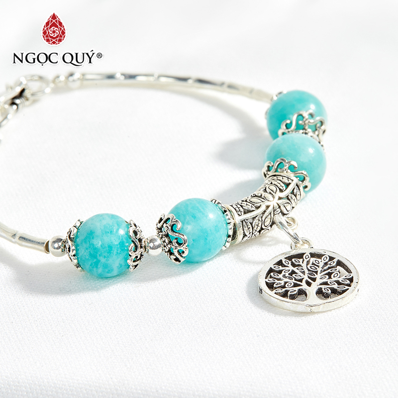 vòng tay đá amazonite