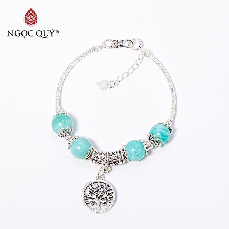 vòng tay đá amazonite