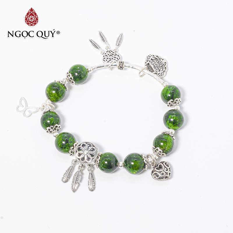 vòng tay đá diopside