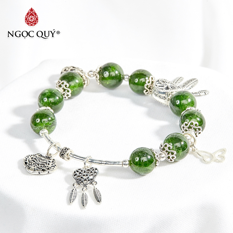 vòng tay đá diopside