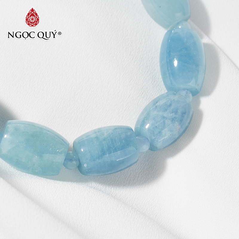 vòng tay đá aquamarine