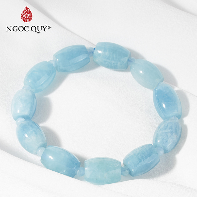vòng tay đá aquamarine