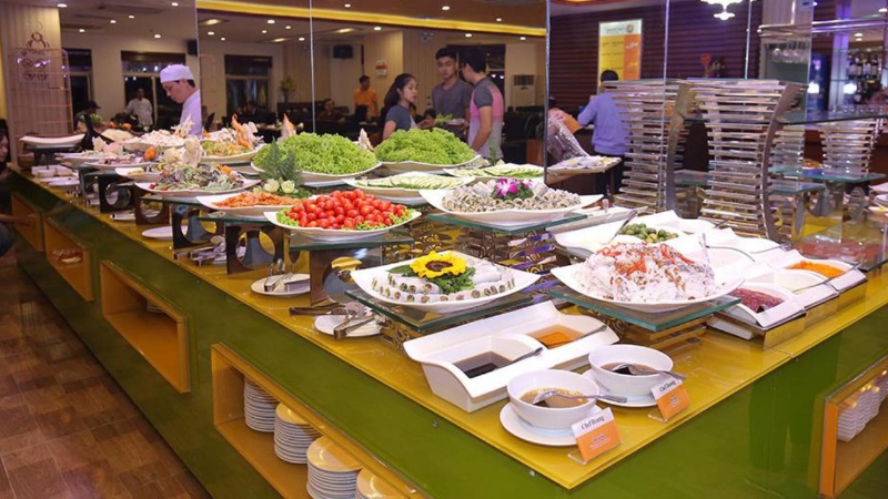 Quầy buffet phải được thiết kế sao cho khoa học và tiện ích