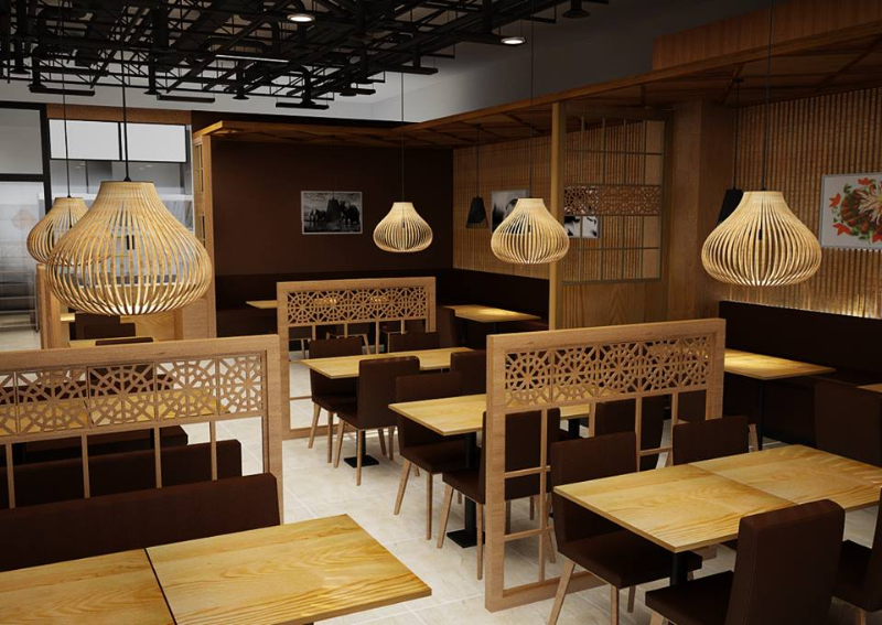 Không gian ăn uống rộng rãi, thoáng mát
