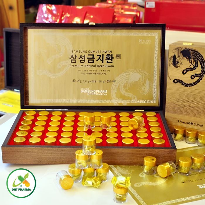 an cung ngưu hoàng hoàn hộp gỗ