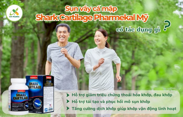 Sụn vây cá mập Shark Cartilage Pharmekal Mỹ