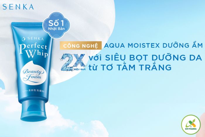 Sữa rửa mặt Senka xanh