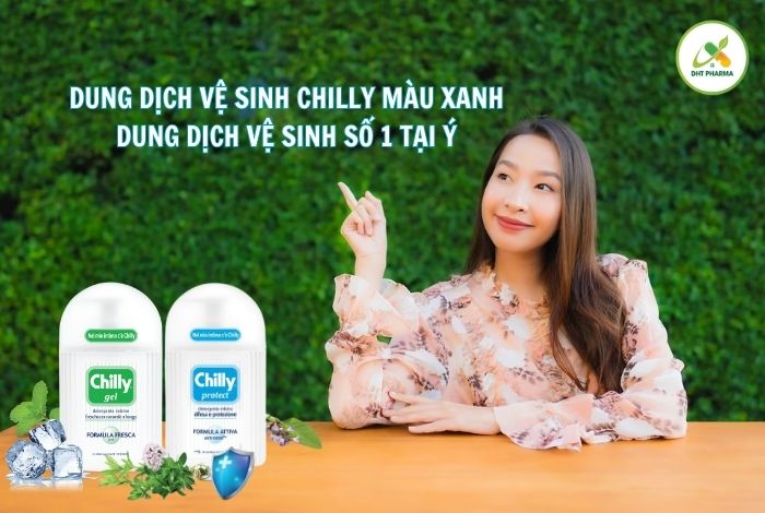 Dung dịch vệ sinh Chilly màu xanh