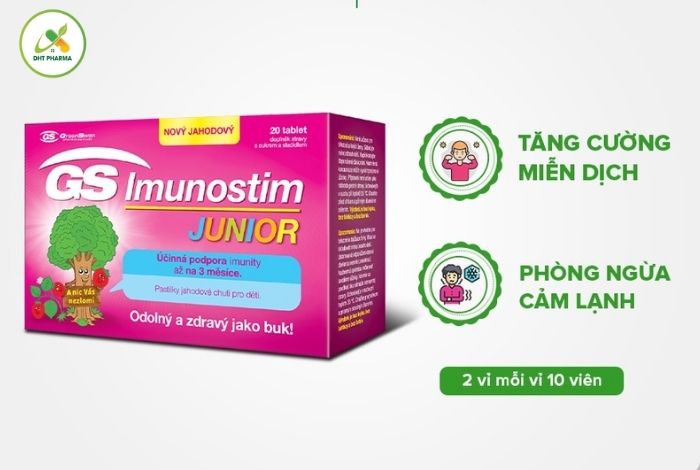Review Viên ngậm GS Imunostim Junior