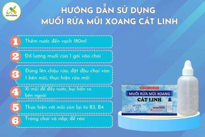 Muối rửa mũi xoang Cát Linh