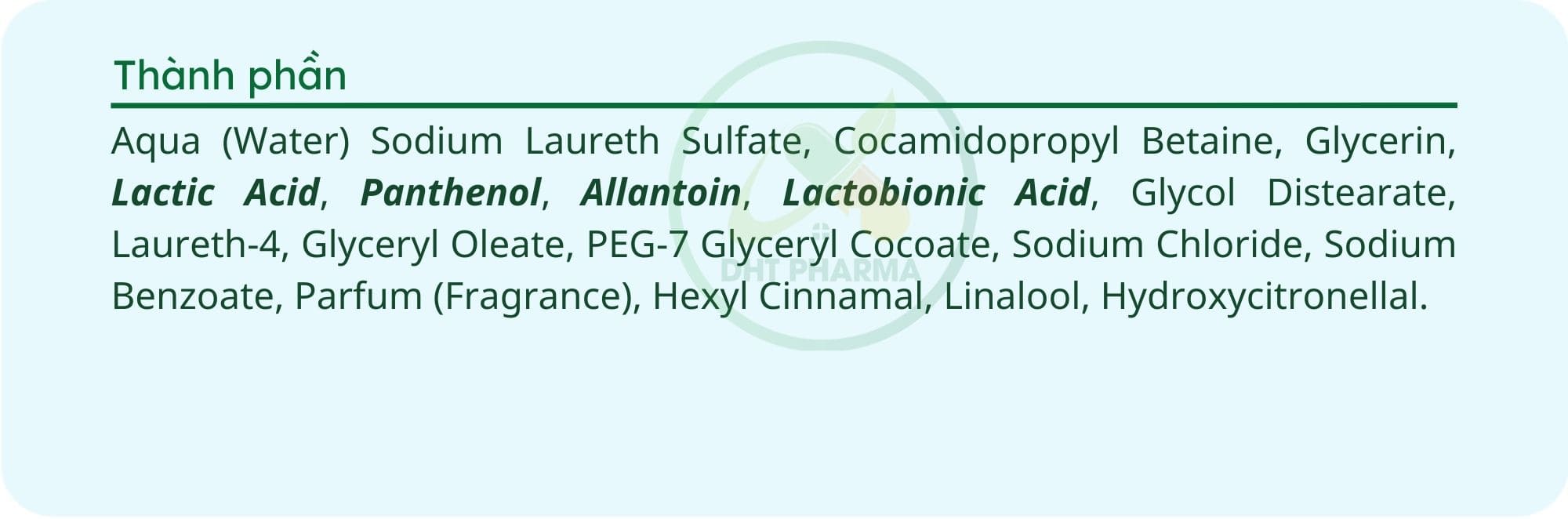 Dung dịch vệ sinh Intimate Creamy Wash Lactobionic Acid dưỡng ẩm khử mùi tăng độ đàn hồi da bảo vệ da và niêm mạc