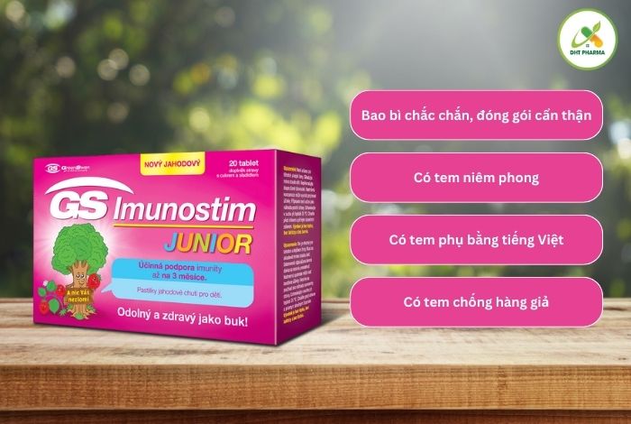 Review Viên ngậm GS Imunostim Junior