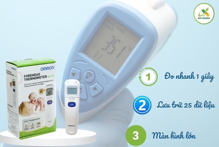 Nhiệt kế điện tử đo trán Omron MC 720