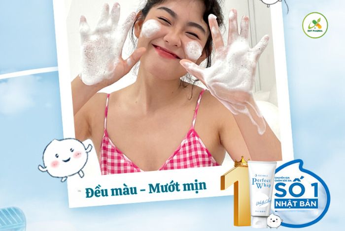 Sữa rửa mặt Senka trắng