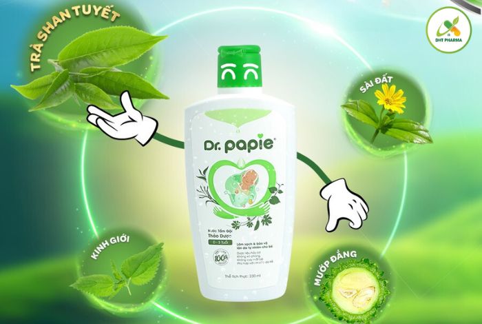 Nước tắm thảo dược Dr.Papie