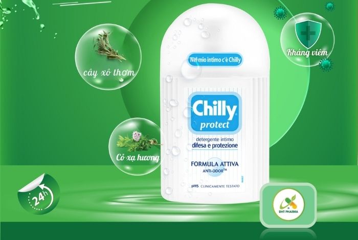 Dung dịch vệ sinh Chilly màu xanh