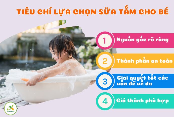sữa tắm cho bé
