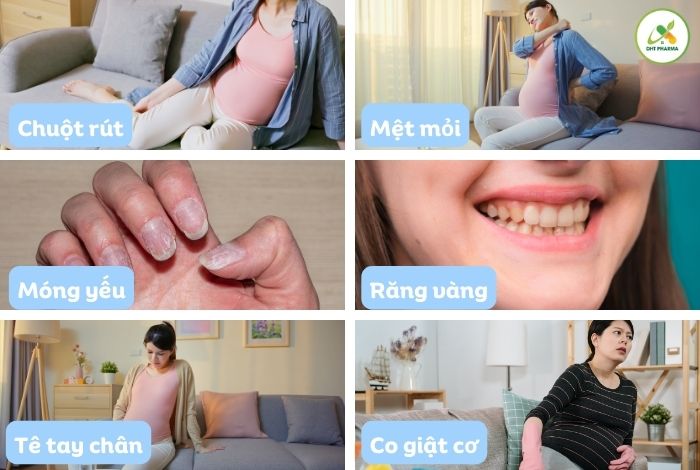 dấu hiệu thai nhi thiếu canxi