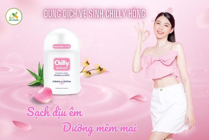 Dung dịch vệ sinh Chilly màu hồng