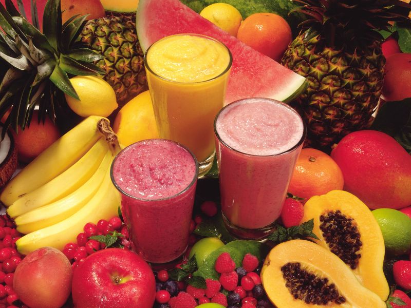 Sinh tố trái cây thơm ngon đầy đủ chất dinh dưỡng