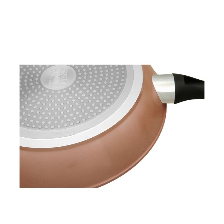 Chảo chống dính men đá ceramic đáy từ Green Cook GCP221-IH công nghệ 5 lớp chống dính Hàn Quốc