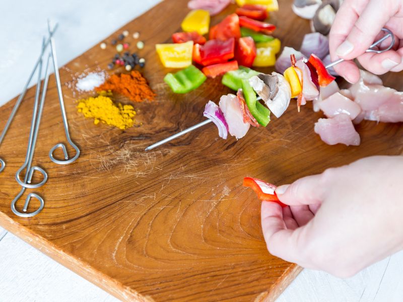 Cách làm thịt xiên nướng bằng nồi chiên không dầu thơm ngon