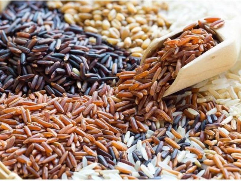 Hạt gạo bóng bẩy nguyên liệu nấu cơm gạo thơm ngon