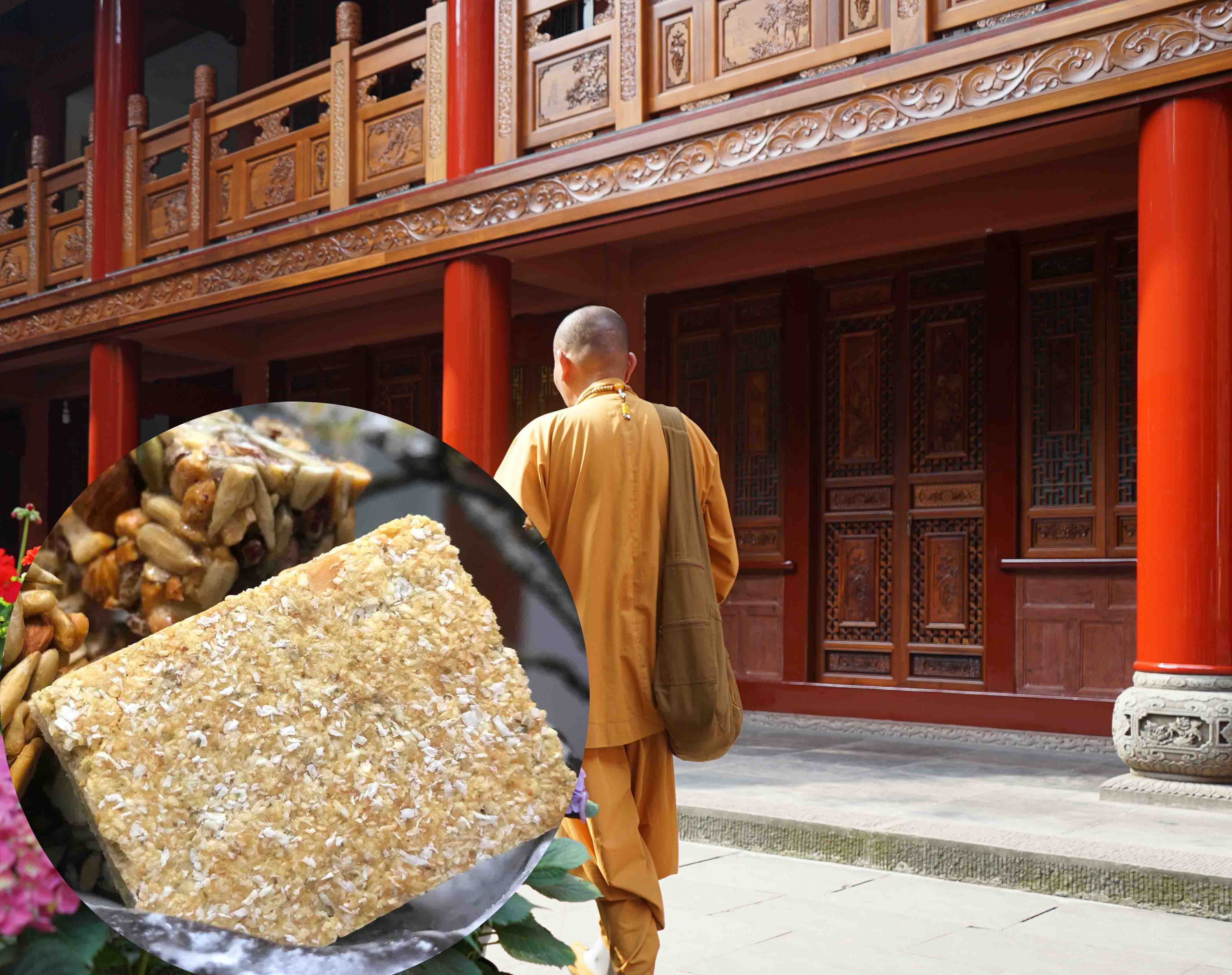 banh an kieng dua nuong hanh nhan