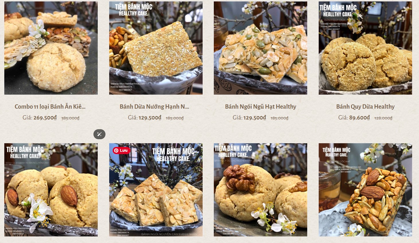 Các loại bánh ăn kiêng, heathy cho người tiểu đường