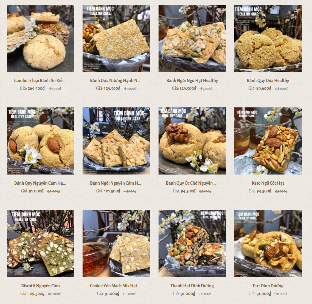 Các loại bánh ăn kiêng, heathy cho người tiểu đường