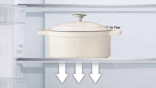 Tủ lạnh LG 4 cánh LFB47BLG - Khay kính cường lực