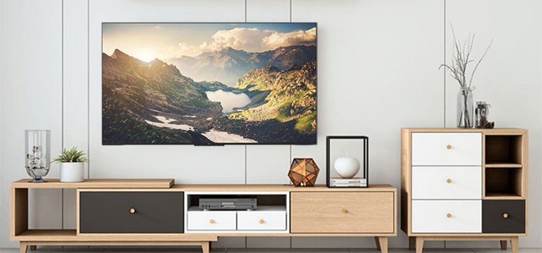 Android Tivi QLED TCL 4K 55 inch 55C726 thiết kế hiện đại