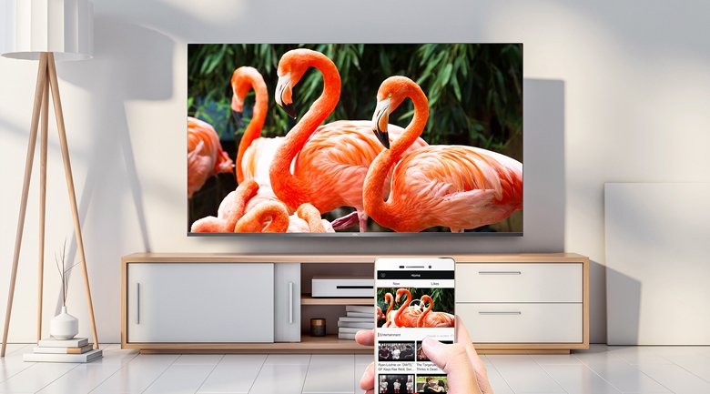 Android Tivi TCL 4K 75 inch 75P618 màn hình rộng