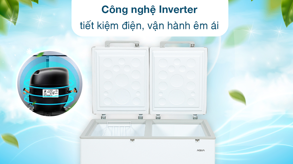 Tủ đông AQUA Inverter 365 lít AQF-C5702E