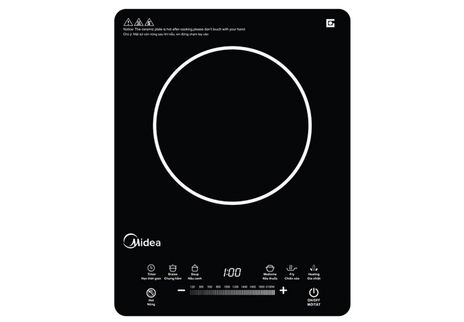 Bếp hồng ngoại Midea T2115DB giá rẻ