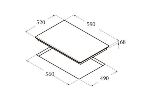 Bếp từ Smaragd 3 vùng nấu SI3-9999 giá rẻ