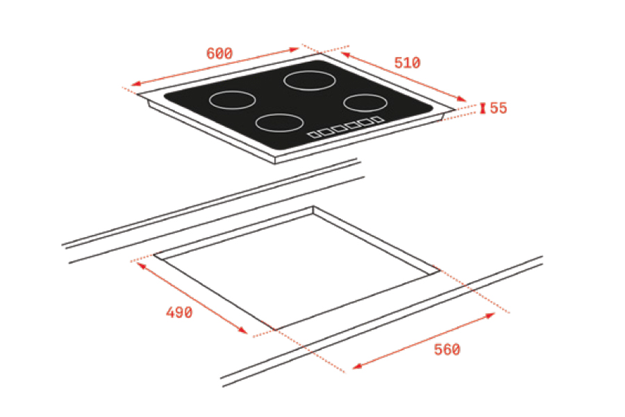 Bếp từ Teka IBC 63015 BK MSS