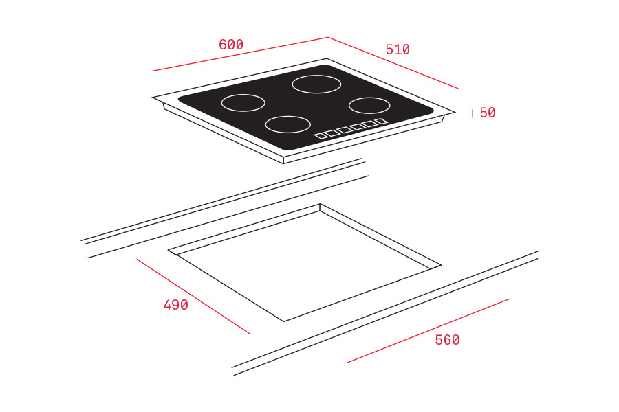 Bếp từ Teka IR 6320 BK MST