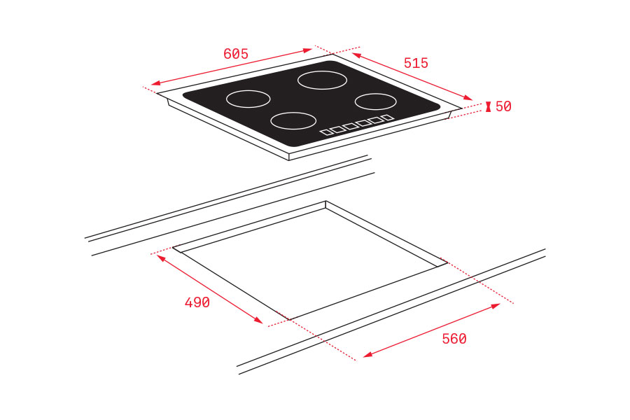 Bếp từ Teka IT 6350 iKNOB