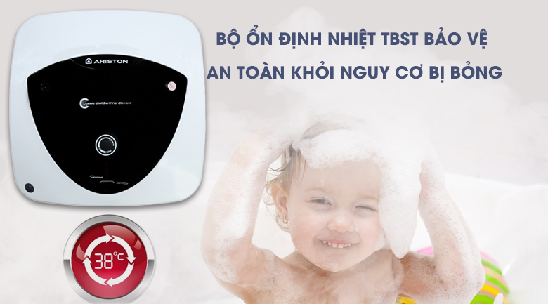 Bình nóng lạnh Ariston 15 lít AN 15 LUX 2.5 FE giá rẻ chính hãng
