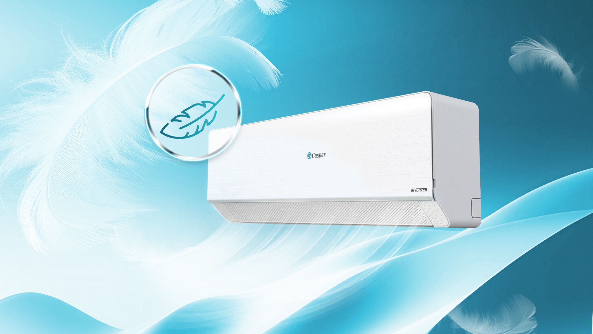 [2024] Điều hòa Casper 1 chiều inverter 12000 btu QC-12IS36