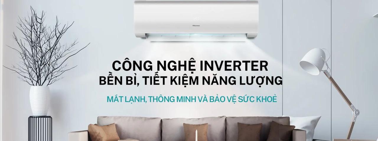 Điều hòa 1 chiều Hisense 9000 btu inverter AS-10TR4RYDTU02