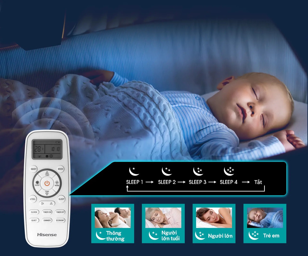 Điều hòa 1 chiều Hisense 9000 btu inverter AS-10TR4RYDTU02