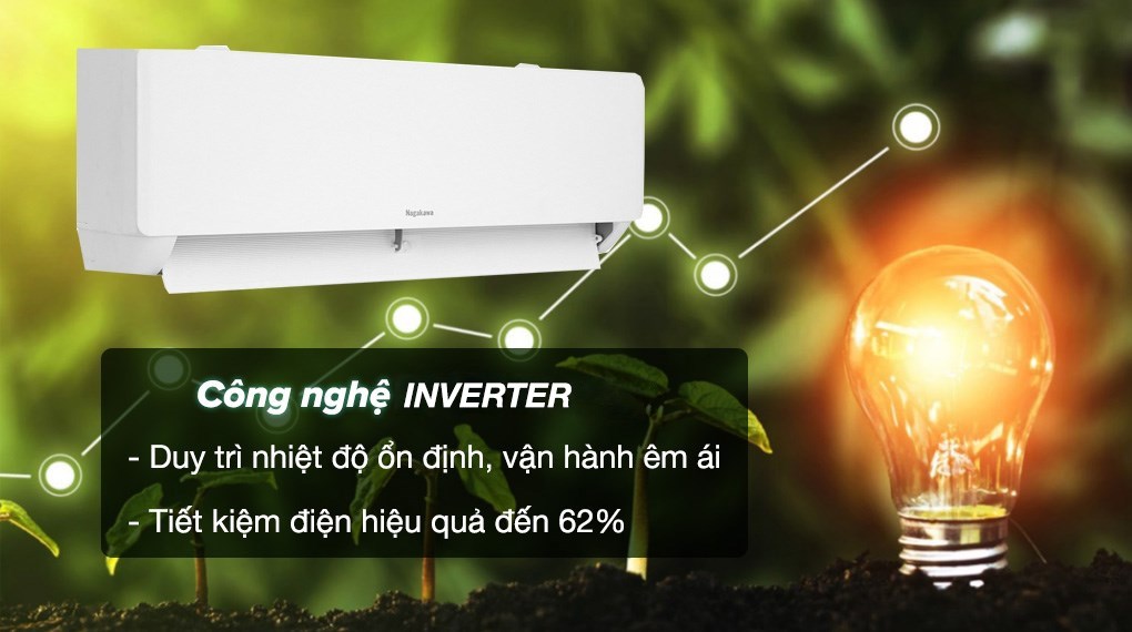 Điều hòa 1 chiều Nagakawa inverter 18000 btu NIS-C18R2T28