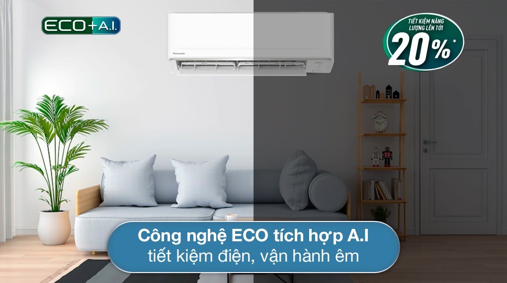 [2024] Điều hòa 1 chiều Panasonic inverter 9000 btu CU/CS-PU9AKH-8