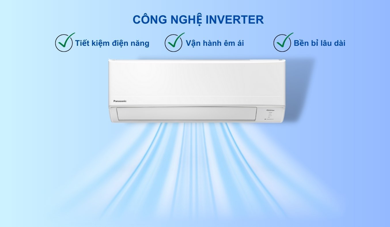 Điều hòa 1 chiều Panasonic inverter 9000 btu CU/CS-PU9ZKH-8M 2023