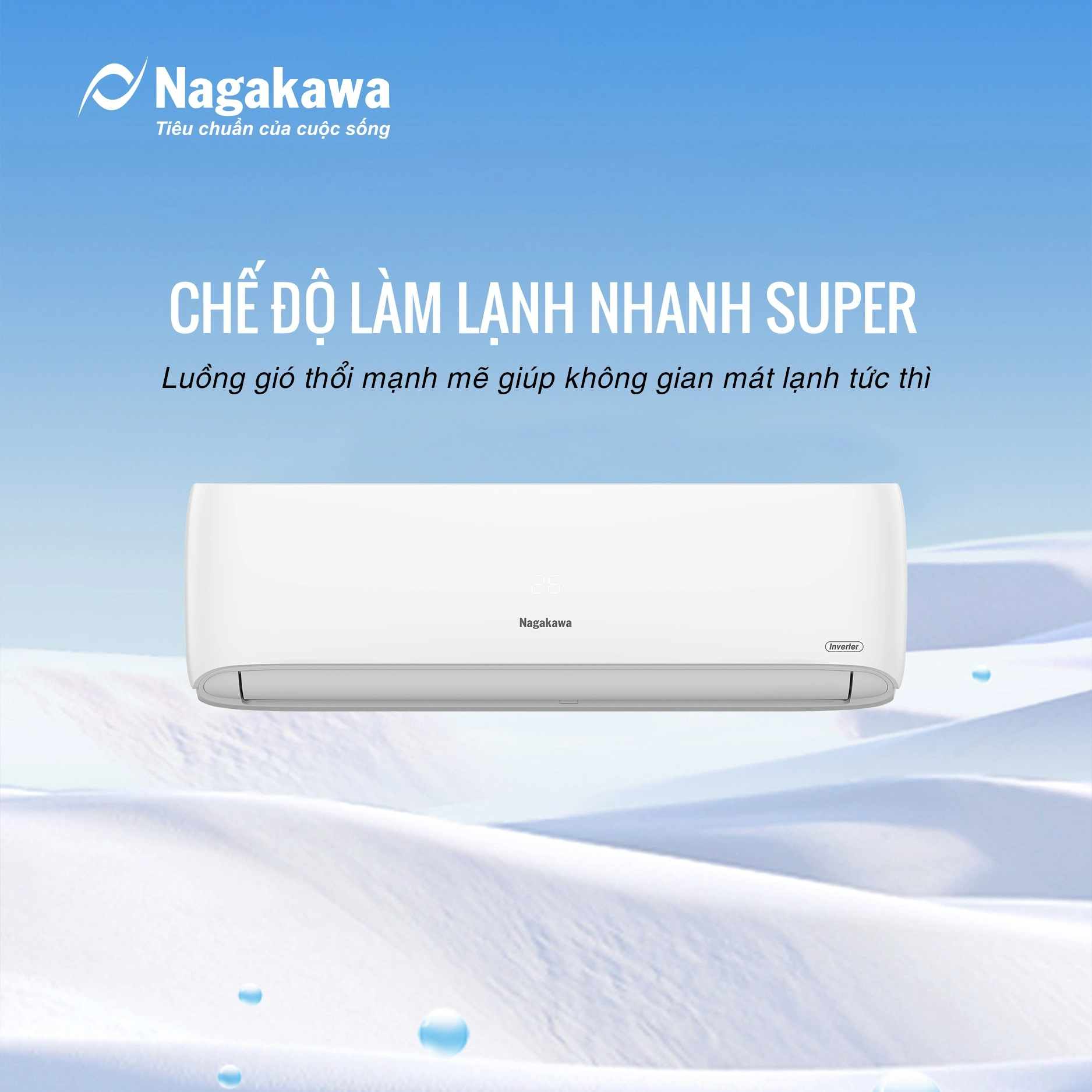 Điều hòa 2 chiều Nagakawa inverter 18000 btu NIS-A18R2H11