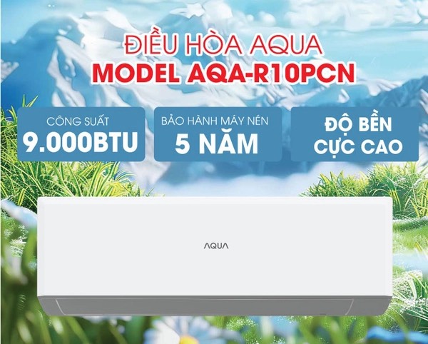 [2024] Điều hòa Aqua 1 chiều 9000 btu AQA-R10PC